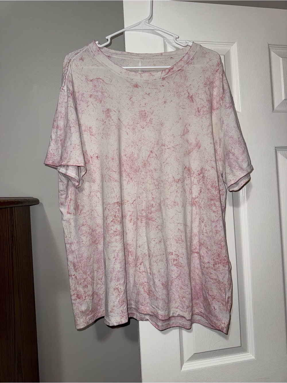 lululemon athletica Pink Marble Short Sleeve Crew Tee